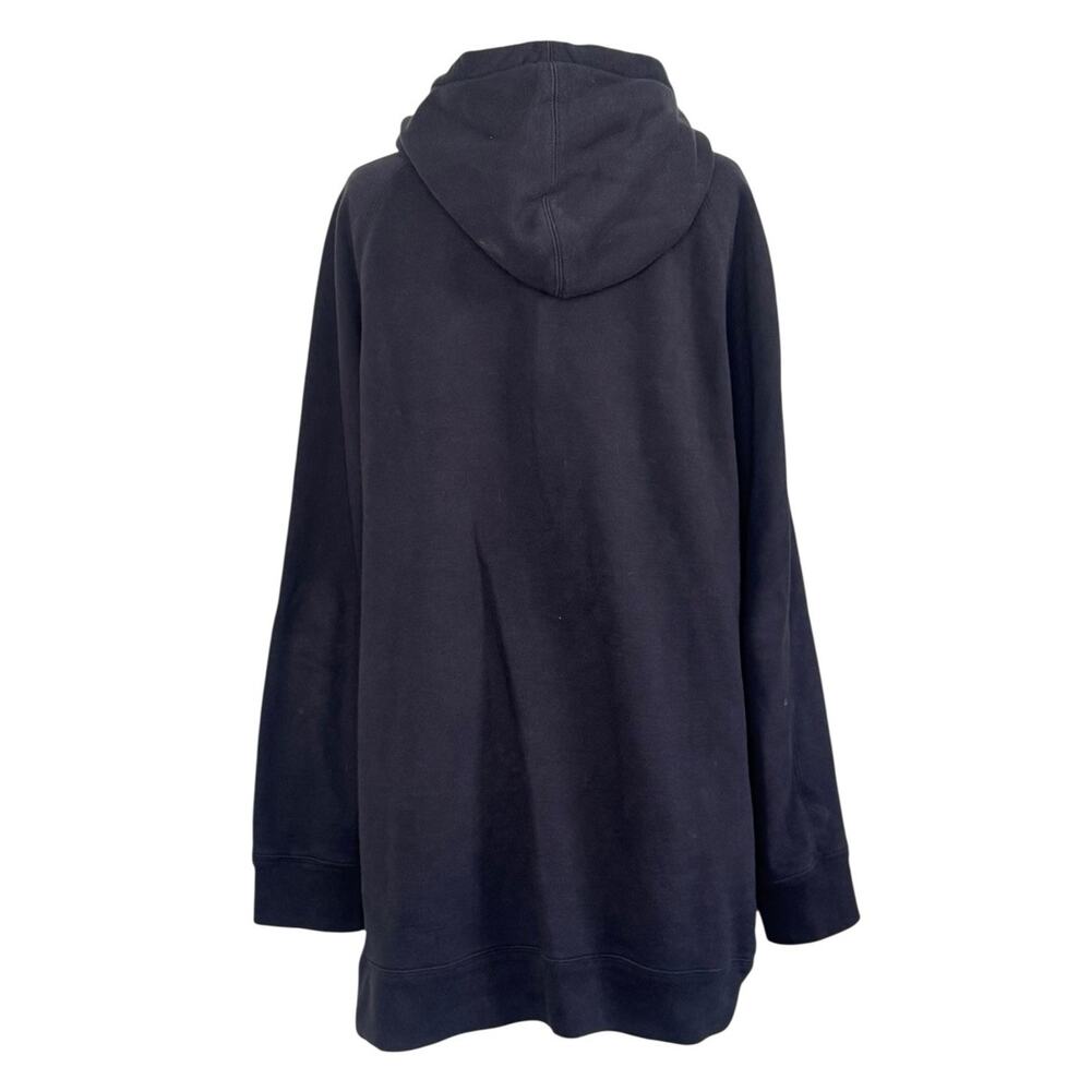 HELMUT LANG Relaxed Full Zip Hoodie Sweatshirt Black Oversized Cozy Men’s Size L - Picture 8 of 10